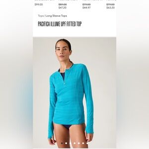 Athlete Pacifica Illume UPF top